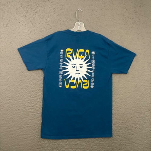 Rvca shirt mens medium - mens, blue