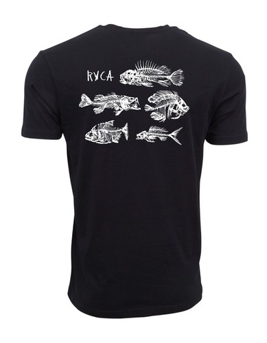 Rvca fish skuly mens shirt - skuly,